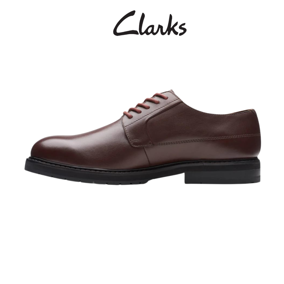 靴 Clarks Banbury Lace British Tan Leather Clarks Mens Banbury Lace Formal Shoes, British Tan Lea, 39.5