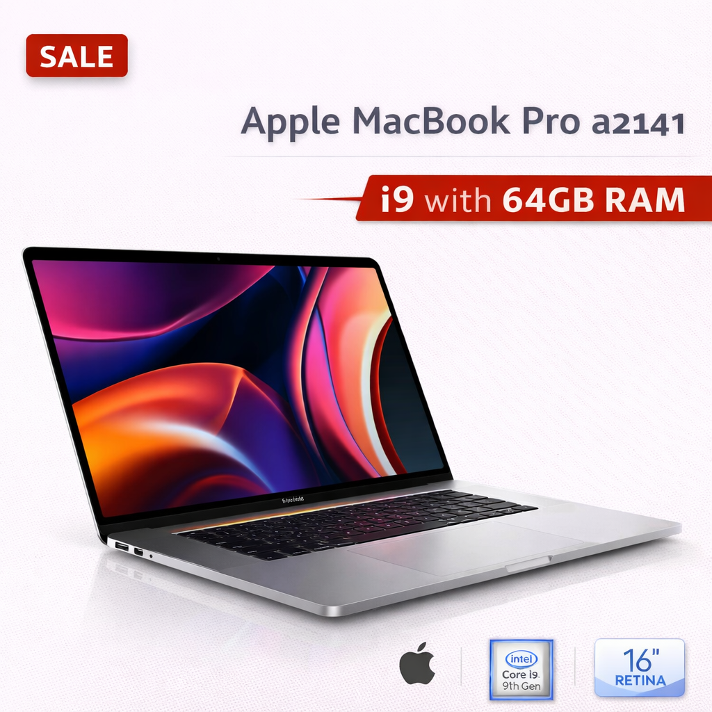 Apple MacBook Pro a2141 - 2019 - i9, 8core, 64gb ram, 1tb ssd with