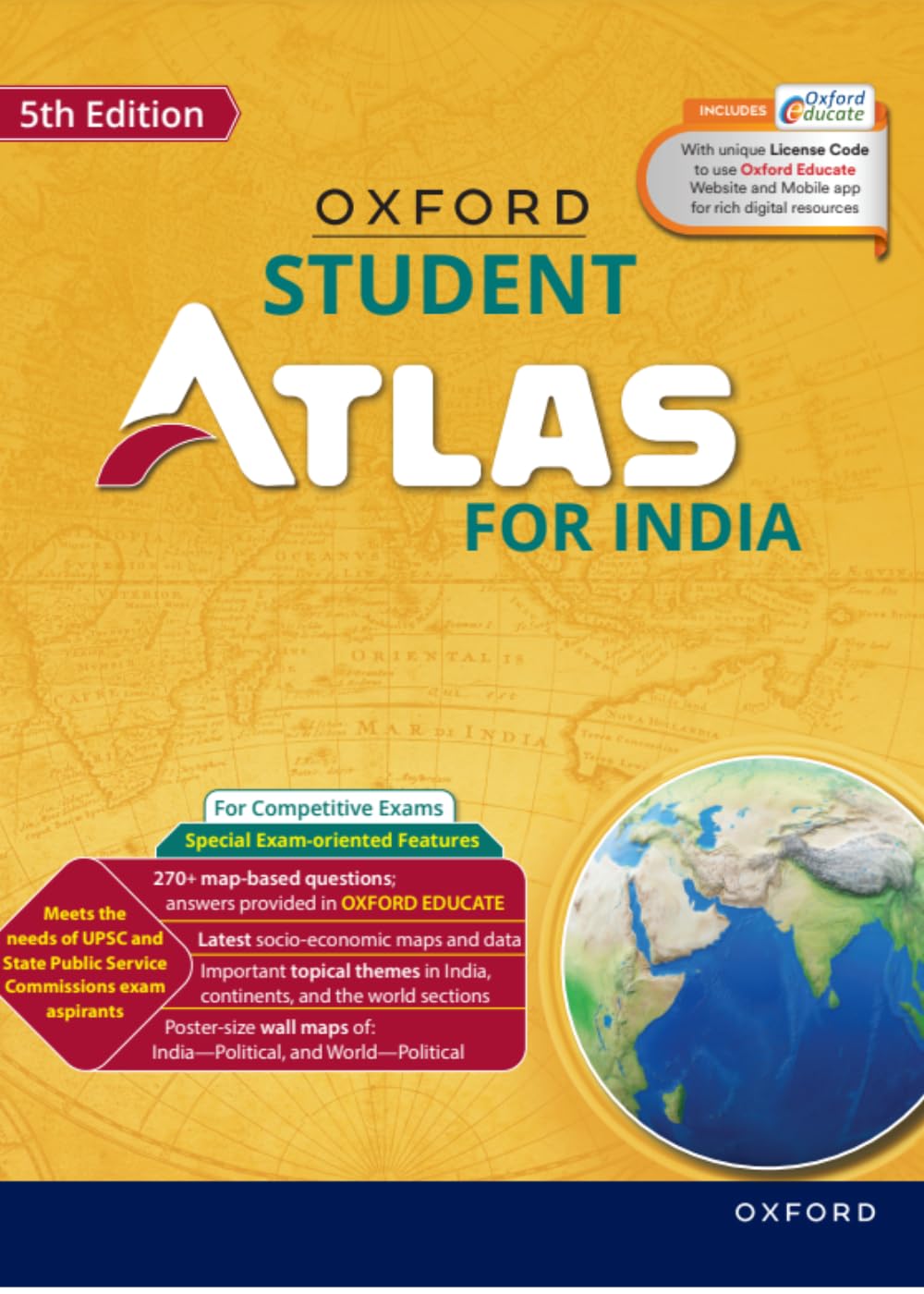 Oxford Student Atlas for India, Fourth Edition at Low Price