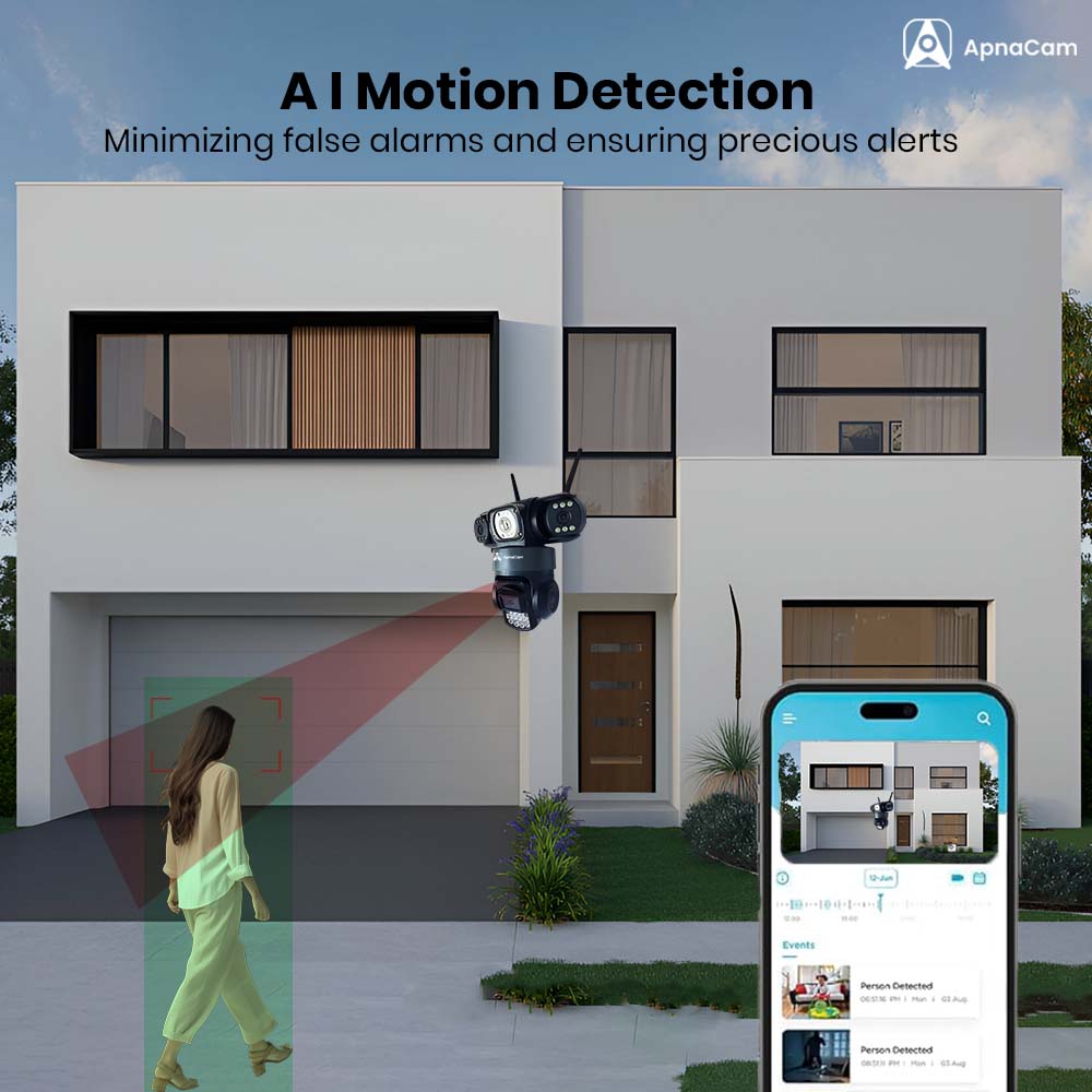 ApnaCam 4G 5MP Sim Base Lens CCTV Camera PTZ/Security Camera