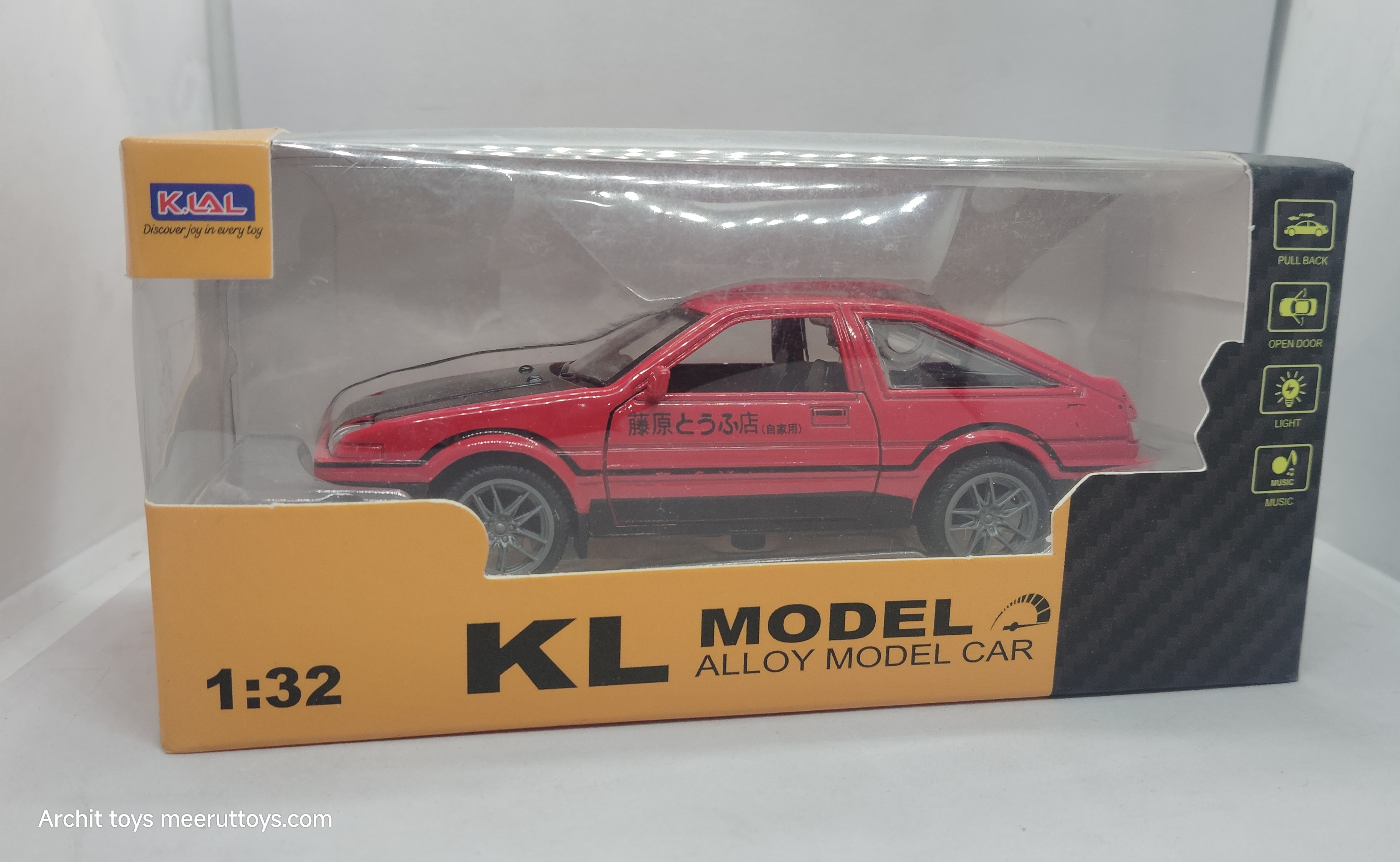 Toyota AE86 Trueno diecast metal pullback Multicolor - Archit Gift