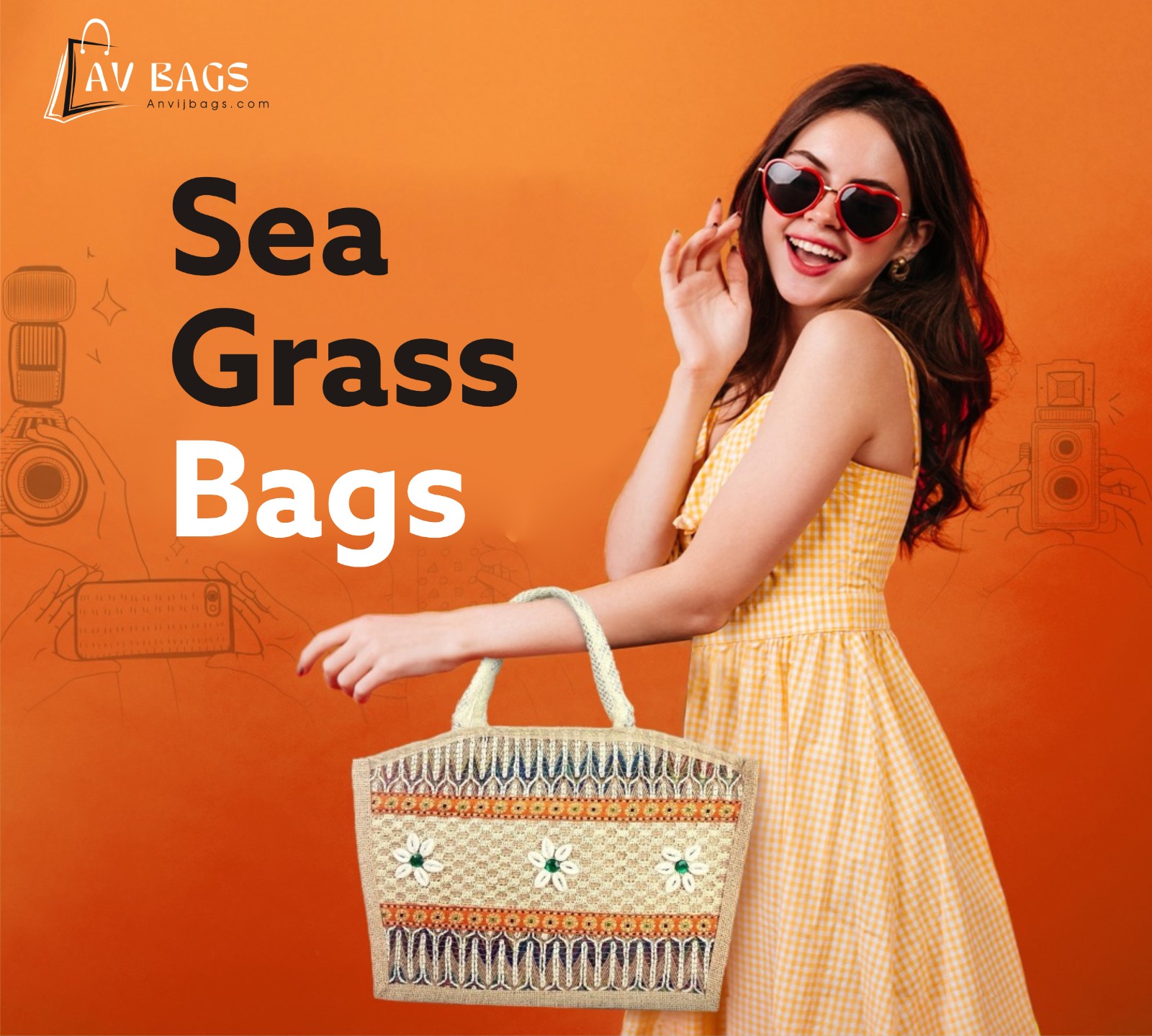 Anvij's Nature Friendly Sea Grass Carry Bags