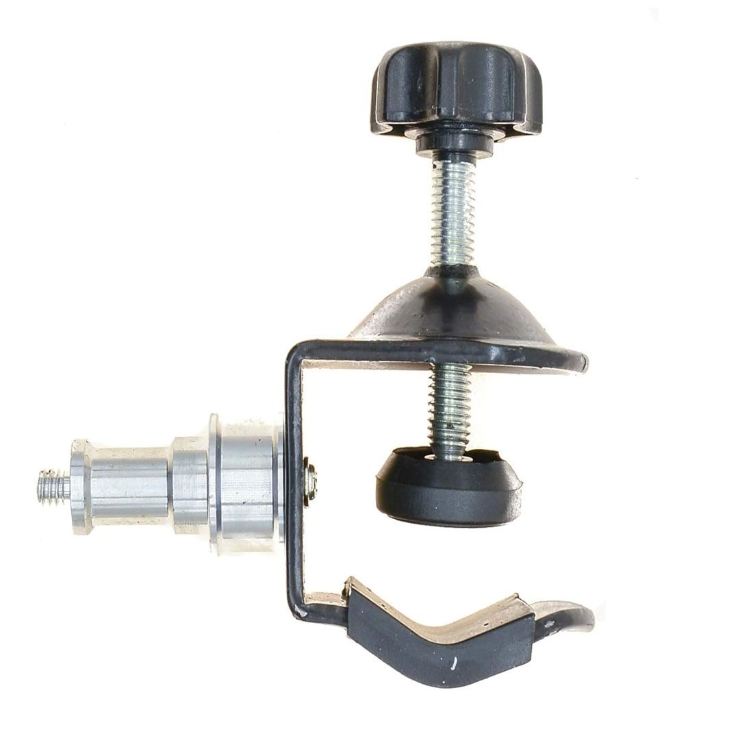 PHOTOMAX Heavy-Duty C Clamp with 1/4"- 15mm Metal Screw Lighting Spigot Grip – 5/8" Baby Pin Stud Adjustable Mount for Studio Lights, Flash, Camera & Video Accessories