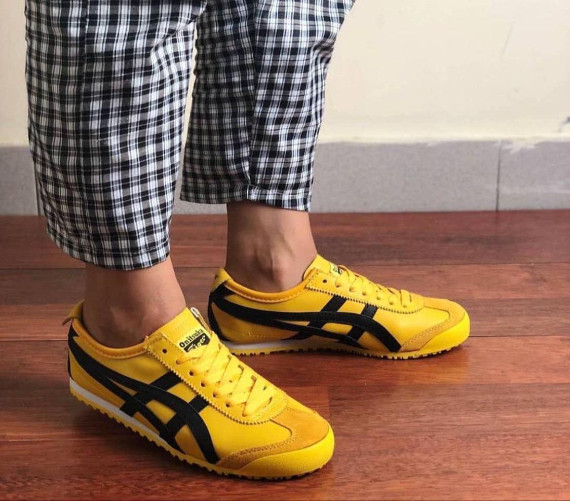 Onitsuka Tiger Sneakers Mexico 66 Yellow Black First Copy - Shopistic