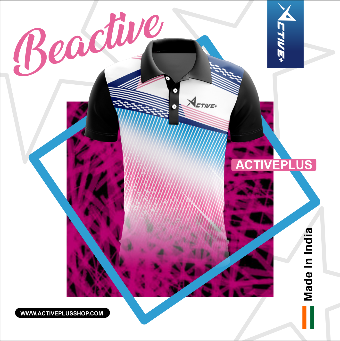 Full Sublimation Dot-knit Multicolor Cricket Jersey