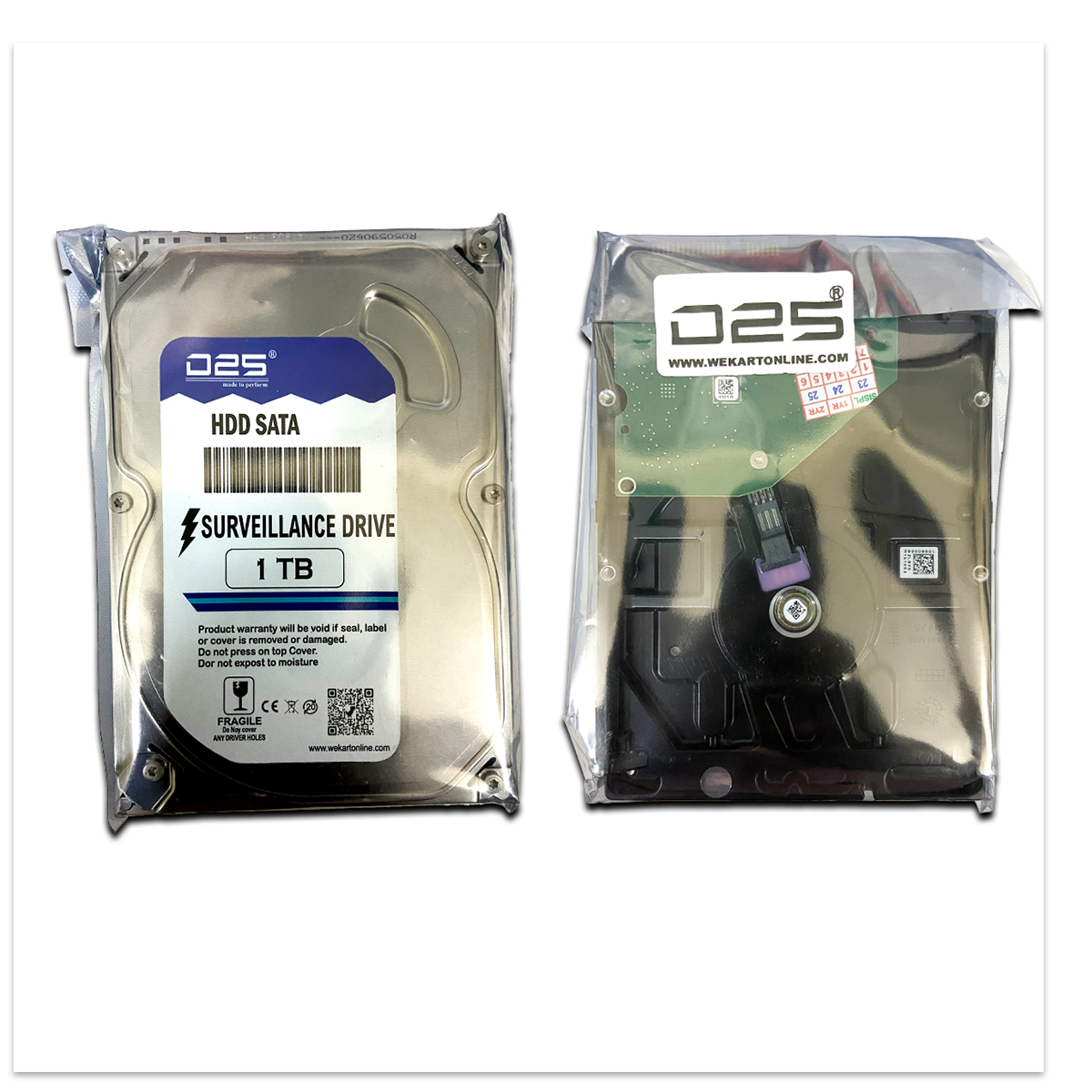 D25 1TB Hard Disk for Hikvision 4 Channel DVR