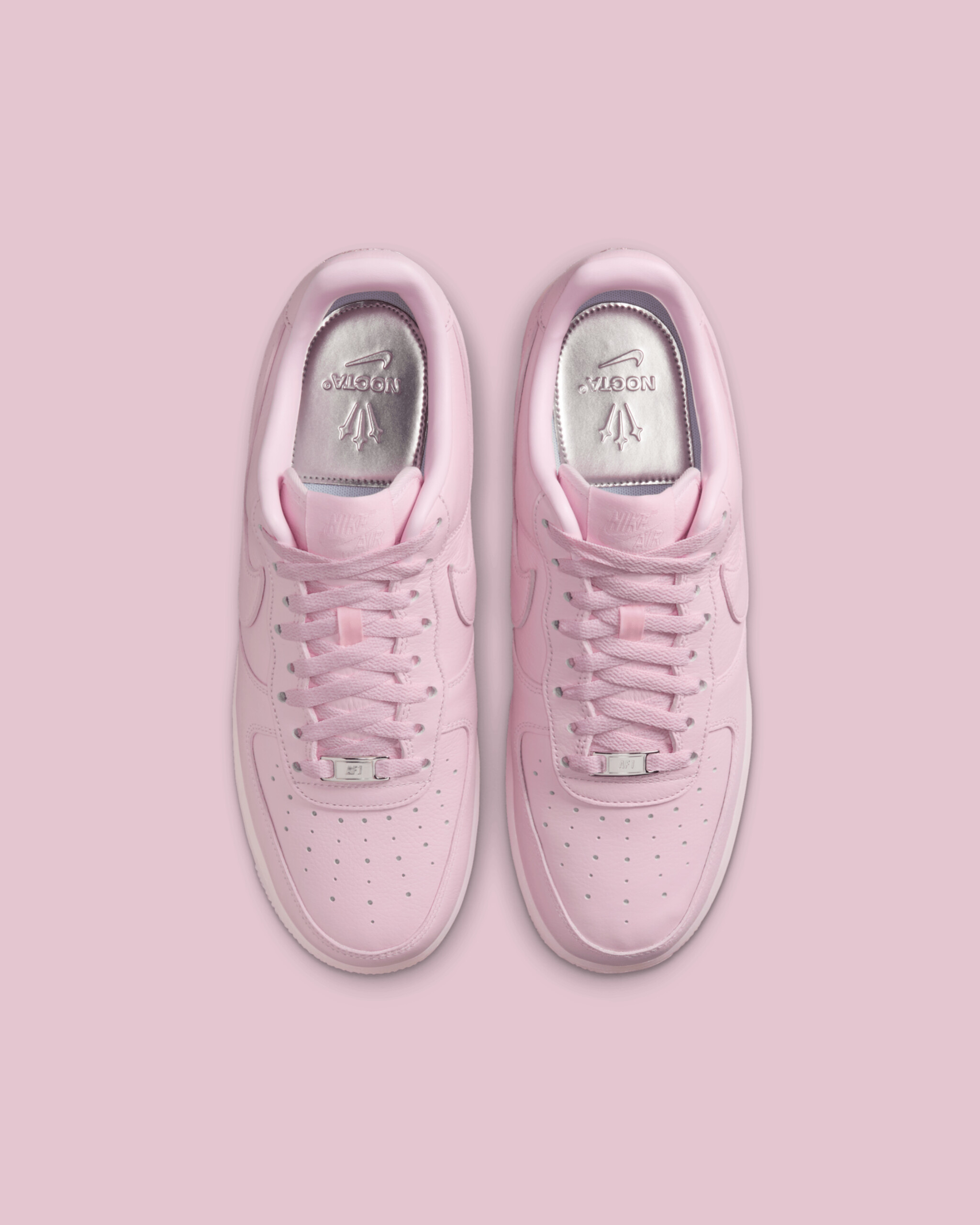 nocta nike foam pink air force