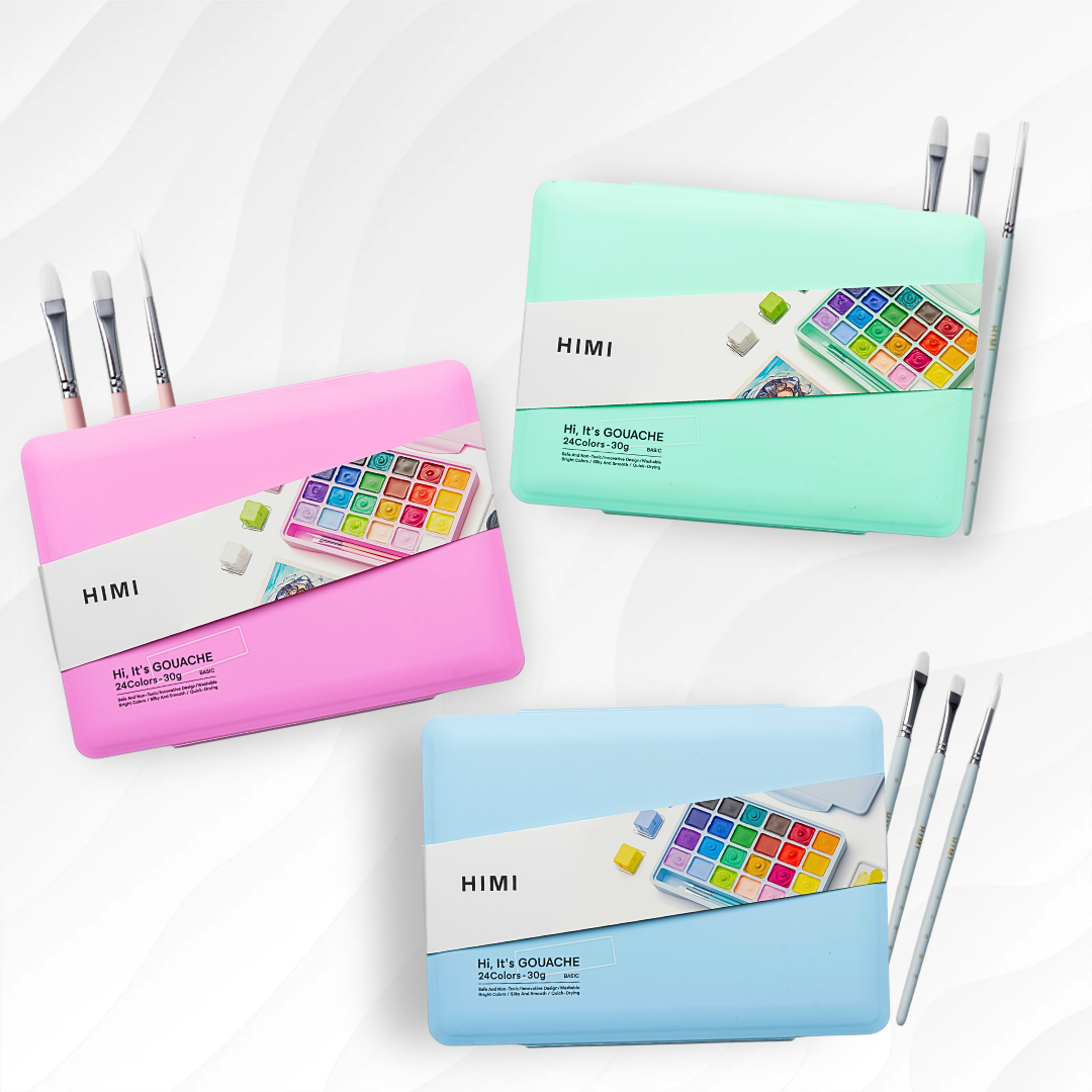 Miya Himi Paint Brushes Set 8 Pcs For Acrylic Oil Gouache - View #8