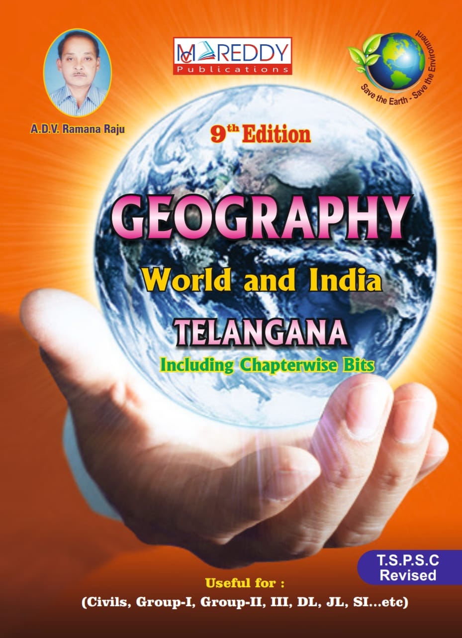 2024 World,Indian & Telangana Geography Book by RAMANA RAJU MC REDDY
