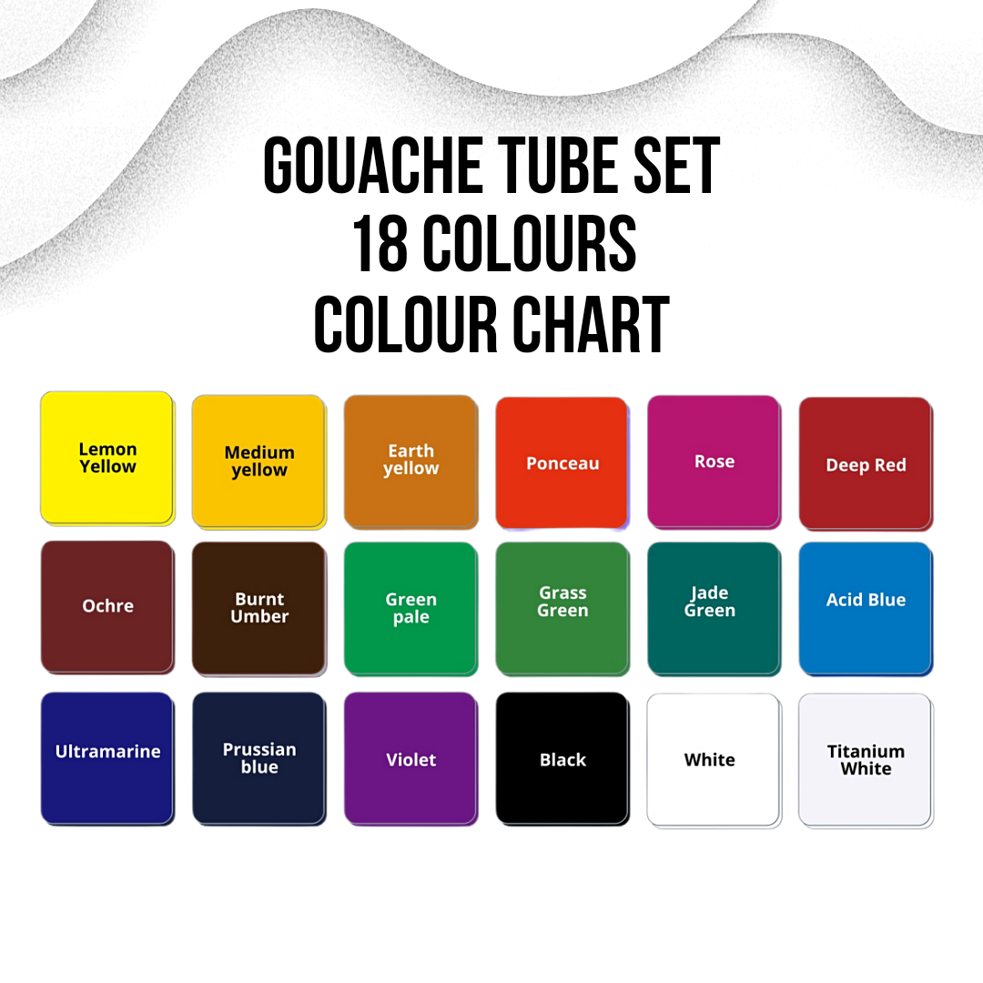 HIMI Gouache Paint, 36 Colors, 12ml, 0.4 US fl oz Tubes, Non Toxic Pai –  AOOKMIYA