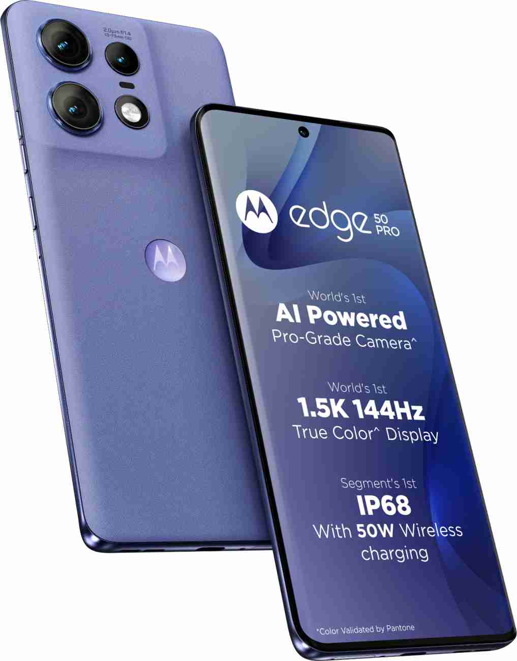 Motorola Edge 50 Pro 5G, Luxe Lavender, 256 GB, 8 GB RAM