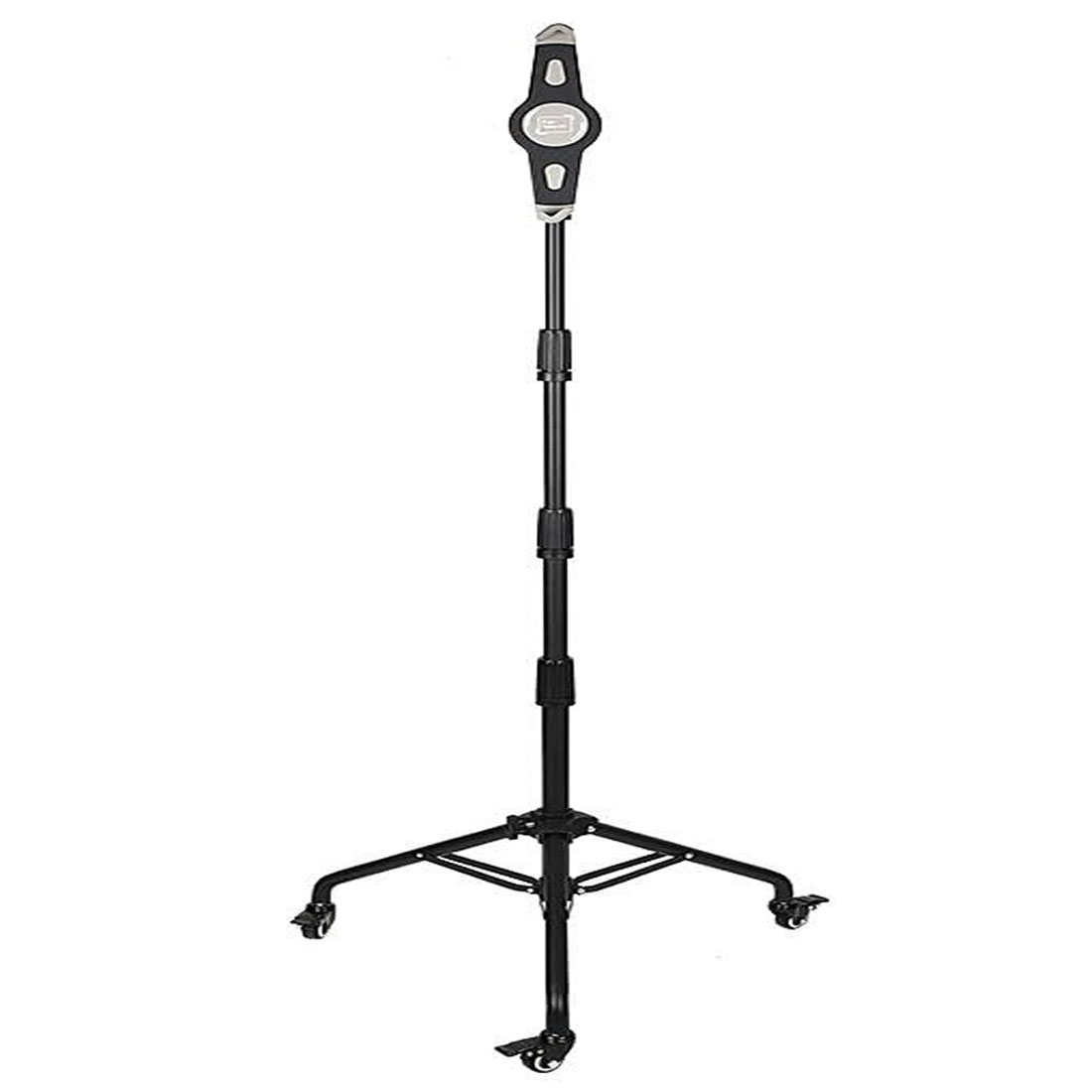 PHOTOMAX 360° Rotating Adjustable Mobile & Tablet Stand with Wheels | Lightweight, Portable Tripod Holder with Free Angle Adjustment & Detachable Bracket (Tripod Stand 02)