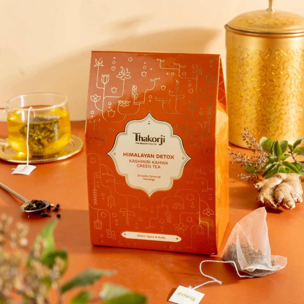 Himalayan Detox : Kashmiri Kahwa Green Tea - Thakorji The Masala