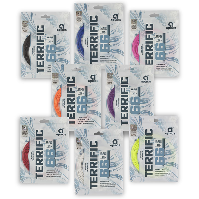Apacs Terrific 66 Badminton String - (0.66 MM) - Warrior Sports (India)