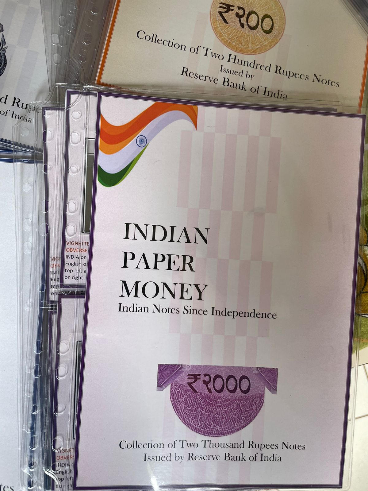 Rupees Note Collection Book Signature Series Album - 2000 Rupee Edition - The Banknote Society