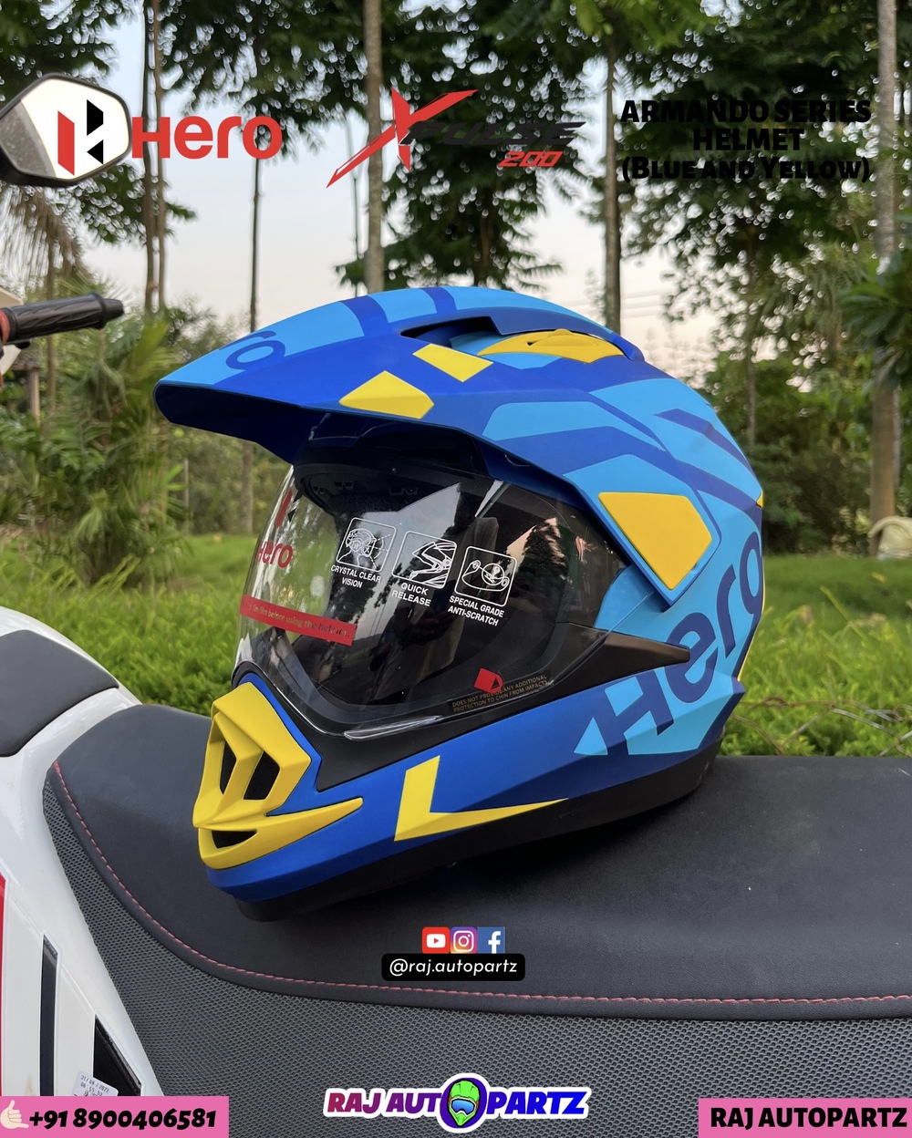 HERO XPULSE Armando Series Helmets - HERO GENUINE PARTS