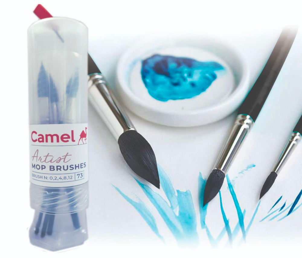 Buy original Camlin - Camel - Artist Mop Brush- 5 pcs set- Product Code: 73  from Thoovi arts