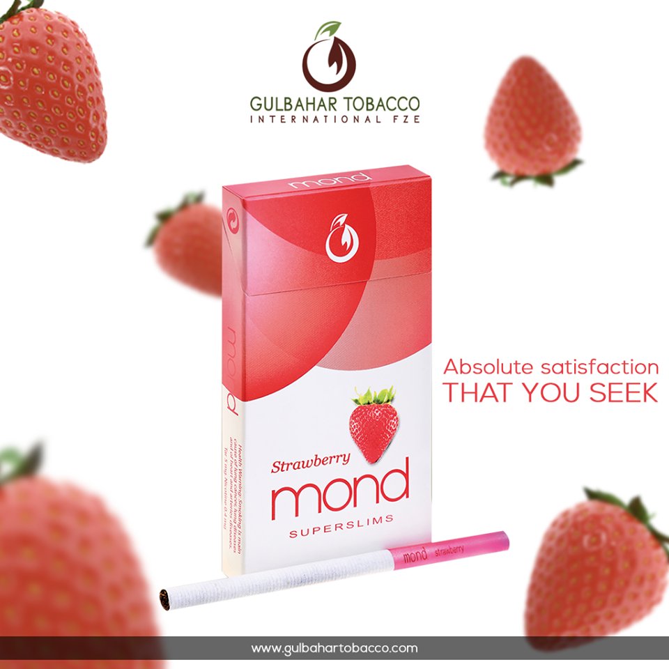 cigarette strawberry flavor Mond Strawberry Cigarettes
