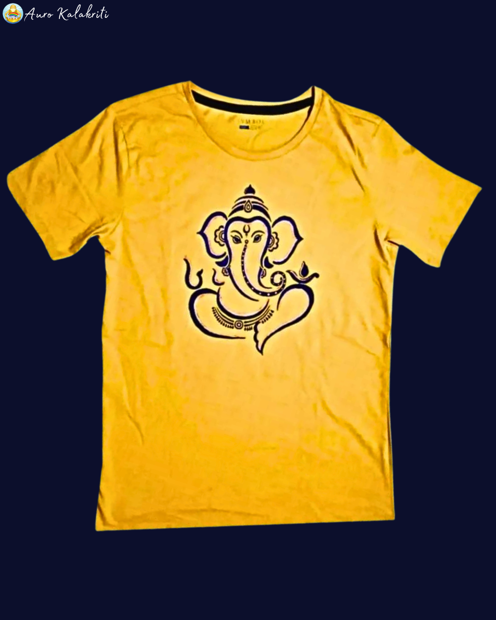 Kids Round Neck Ganesh Shloka T-Shirt – Vakratunda Mahakaya Design