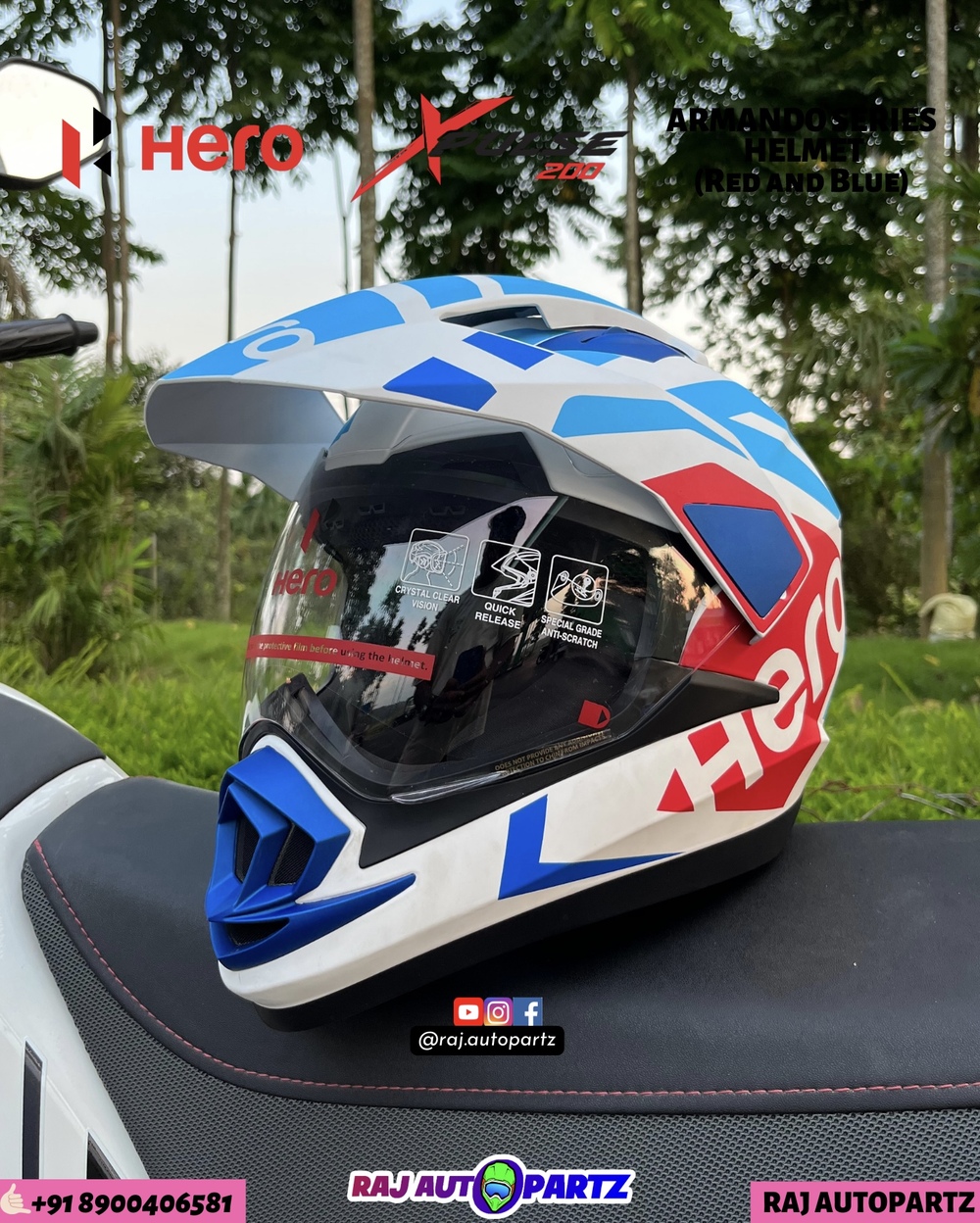 HERO XPULSE Armando Series Helmets HERO GENUINE PARTS