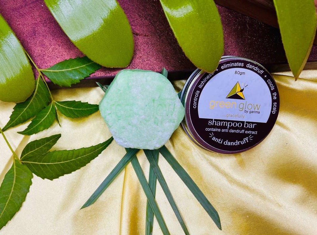 SHAMPOO BAR (Anti Dandruff) Green Glow by Garima