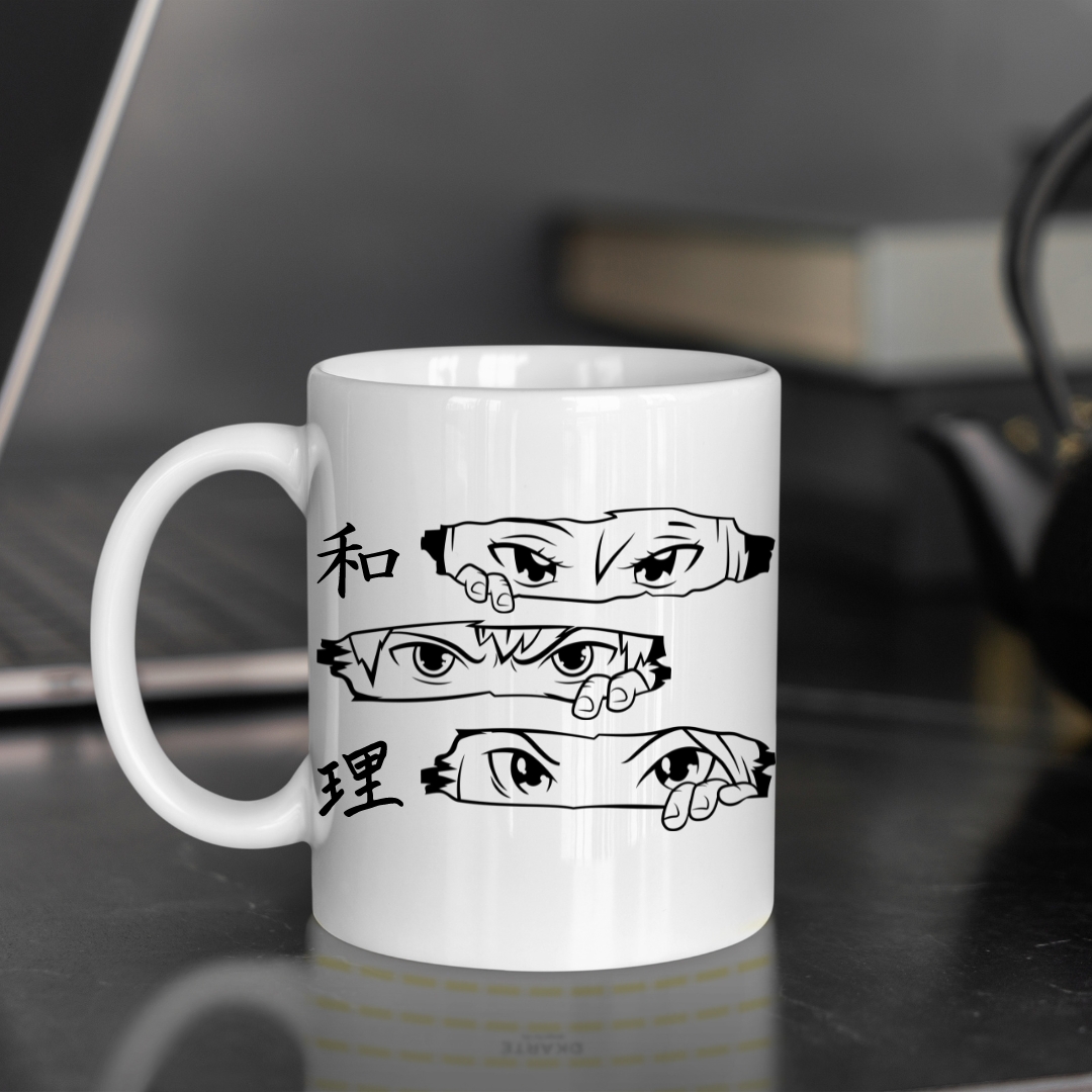 mugi Herbarium mug in black and white porcelain | GUCCI® US