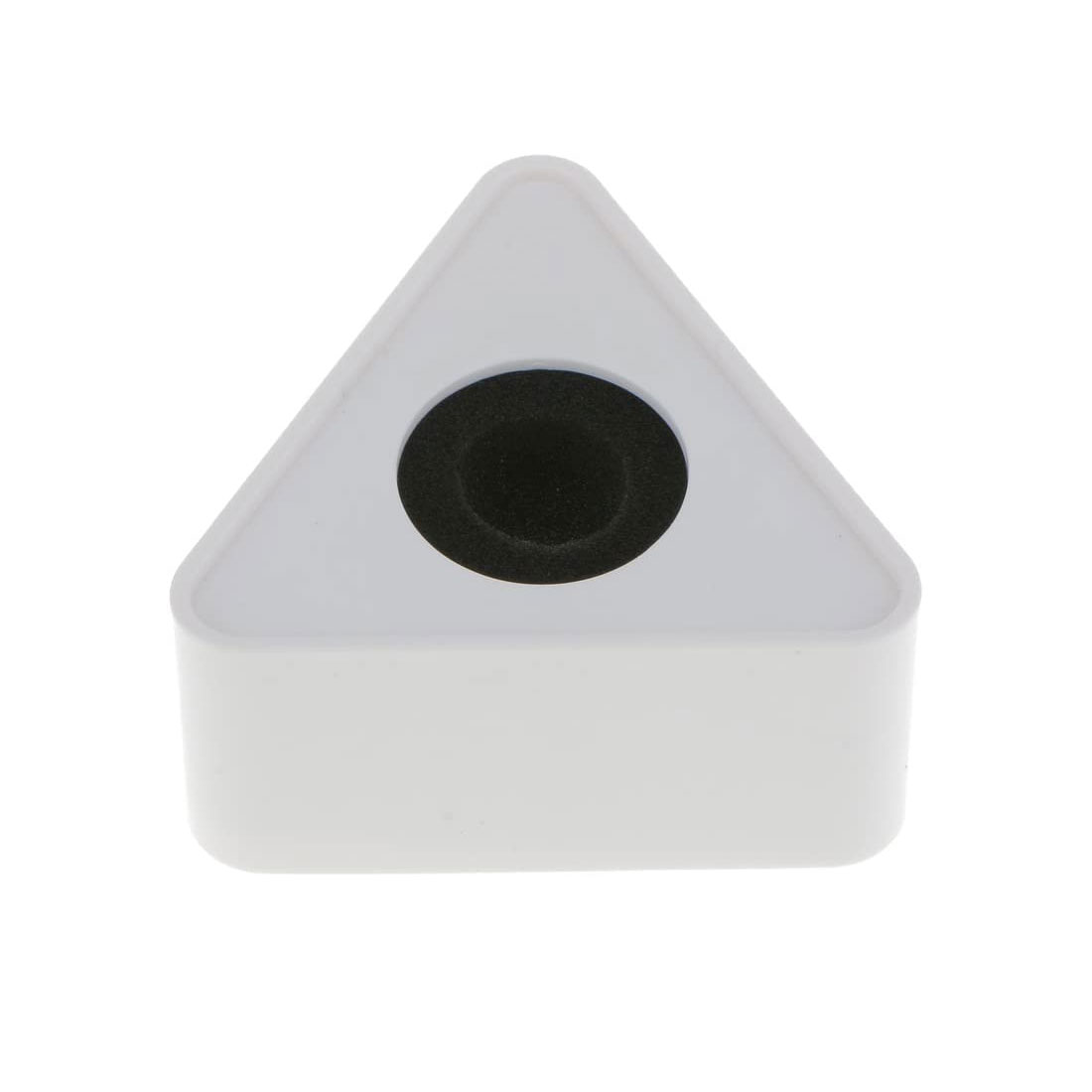 PHOTOMAX Mic Logo Station – Self-Adjusting Mic Flag for Wireless Microphones, Portable ABS Injection Identifier for Interviews & News Reporting (Triangle)