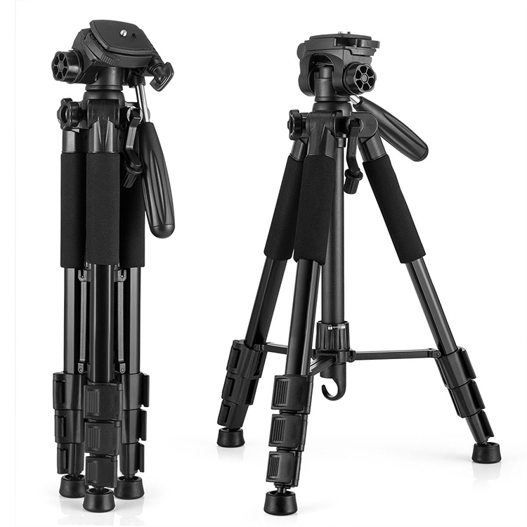 PHOTOMAX F-550 Professional Travel DSLR Camera Cell Phone Video Photography Heavy Duty 120 cm Tall Camera Tripod Stand