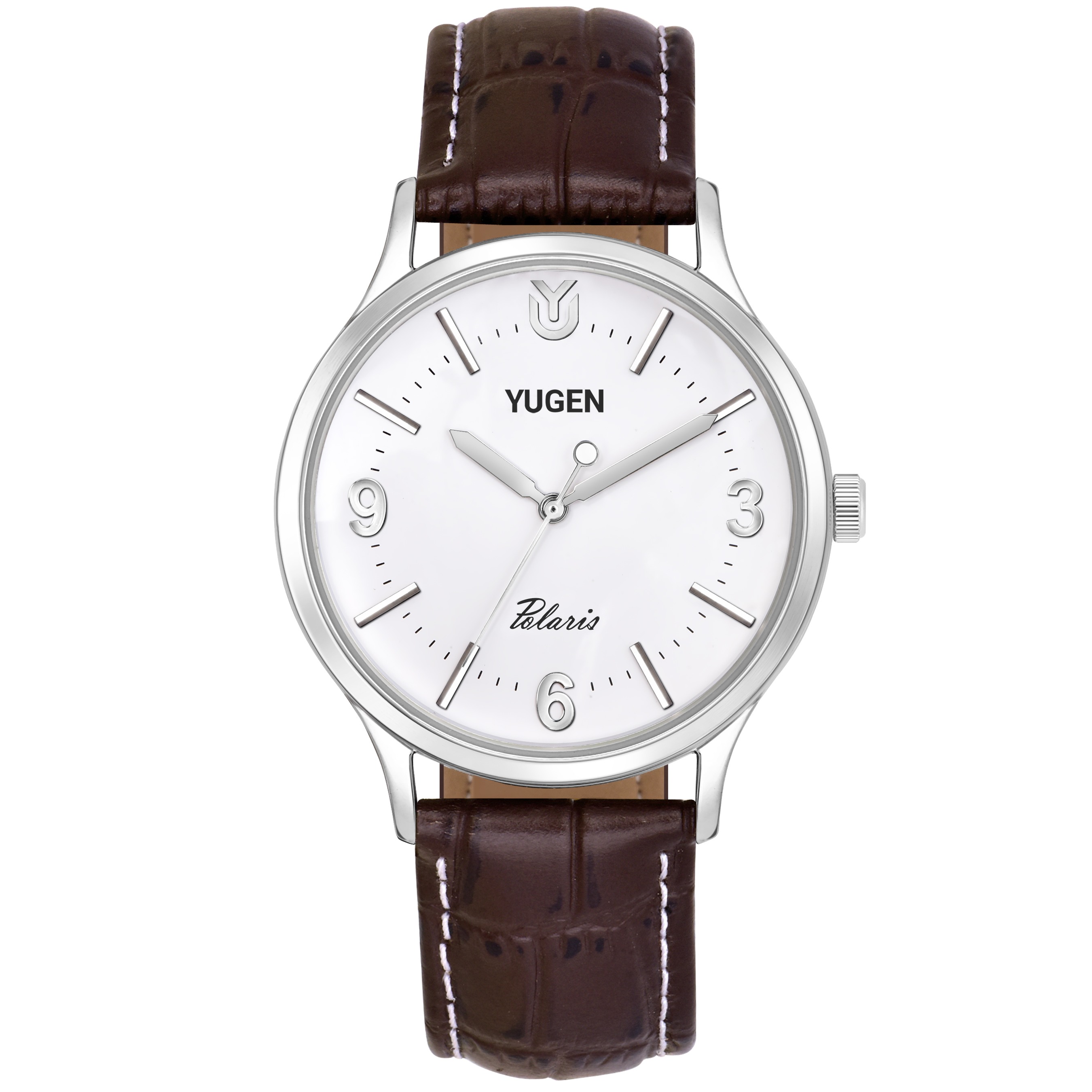 YUGEN POLARIS White Dial & SS Case with 3D Glass , watch