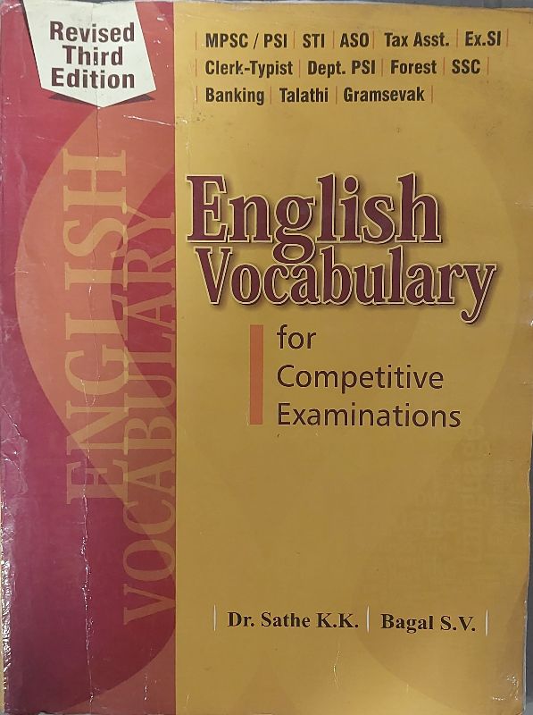 Buy English Vocabulary For Competitive Exam By Bagal Sir online from