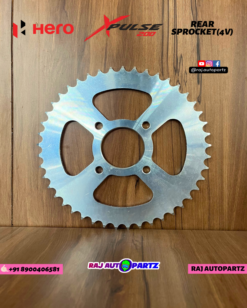 HERO XPULSE 4V Rear Sprocket(45T) HERO GENUINE PARTS