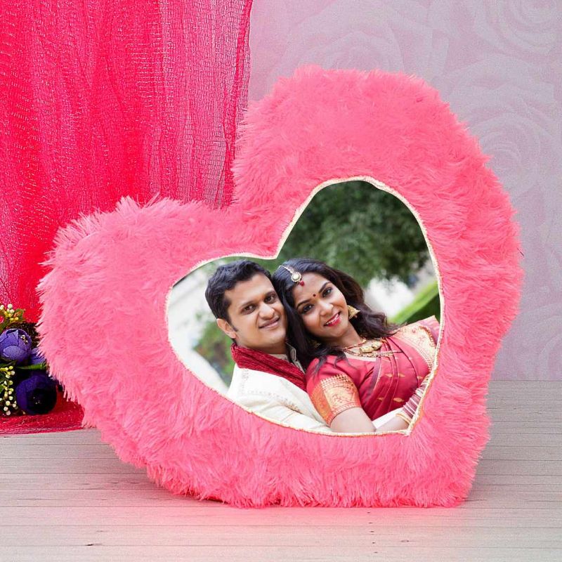 Personalized store heart pillow