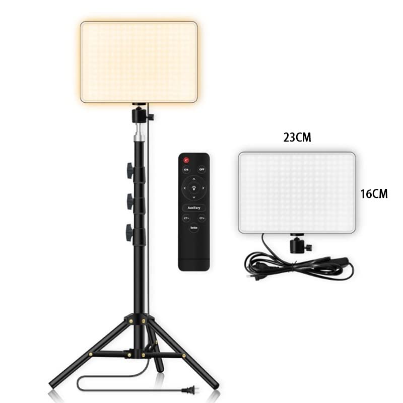 Photomax LED Video Soft Light Panel, for Studio Photography | Video Recording | Conference | YouTube,2700K-5700K CRI95+ | with Remote Control (Camera Light with 7Ft Stand)