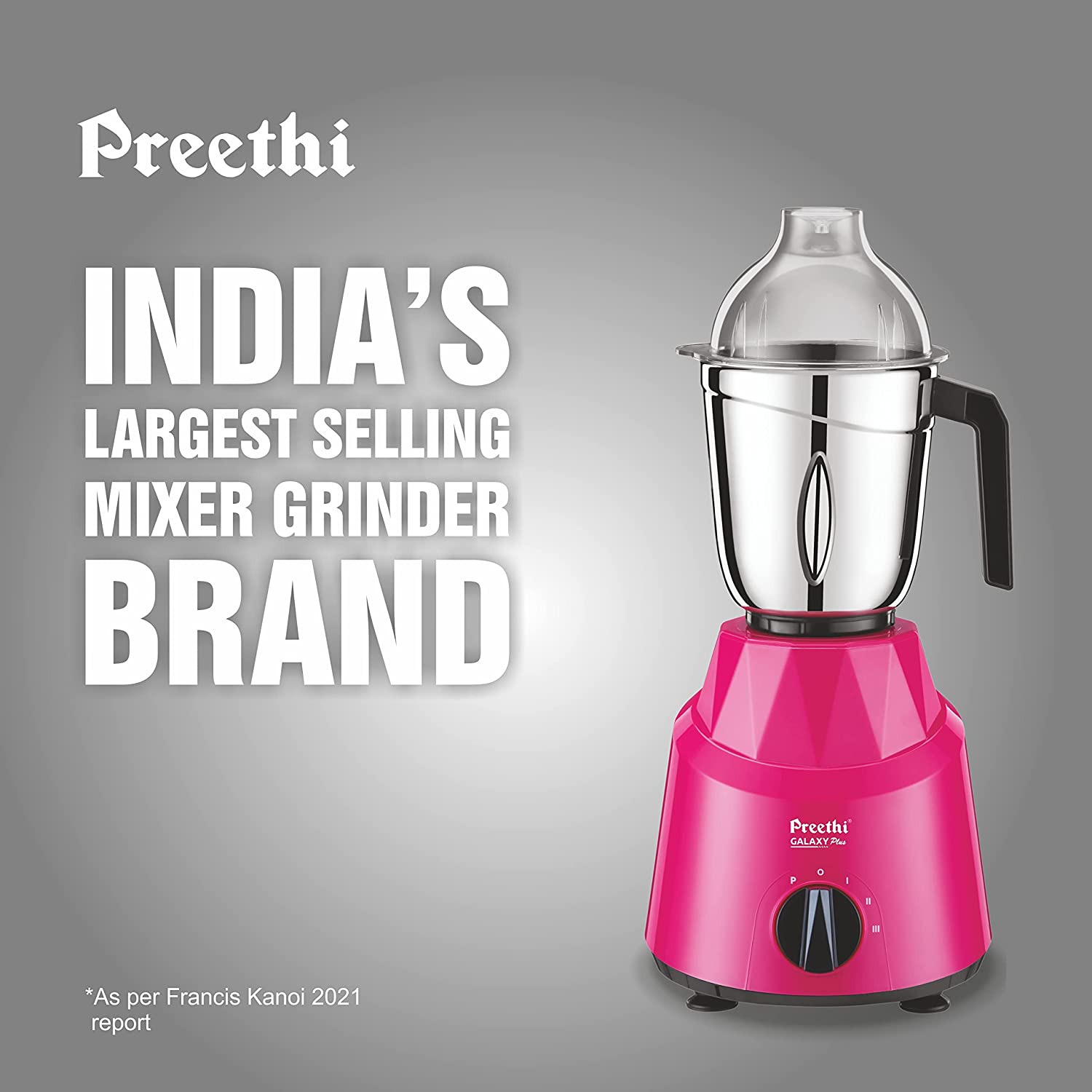 Buy Preethi Mixer Grinder Online - Galaxy Plus MG-250