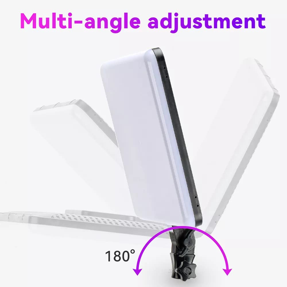 Photomax RGB Camera Light Photography Video Soft Light Panel for Studio Photography 50w Led, 3000k-6500k 2000lm with 7ft Stand (16 inch RGB Camera Light & 7ft Stand Pack -1)