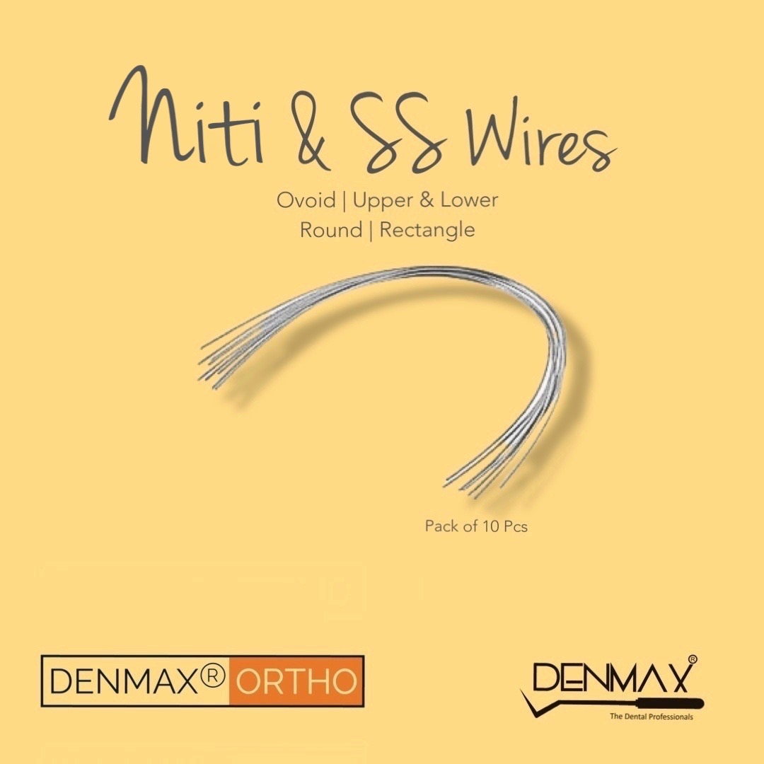AZDENT Dental Orthodontic Niti Arch Wires - Heat Activated Rectangular 10pcs Pack 1201773
