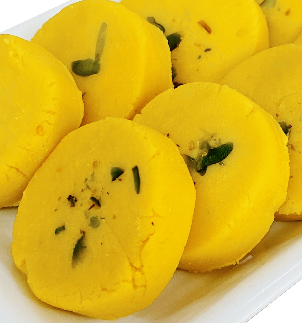 Malai Kesar Peda - Hare Krishna Mithai Ghar