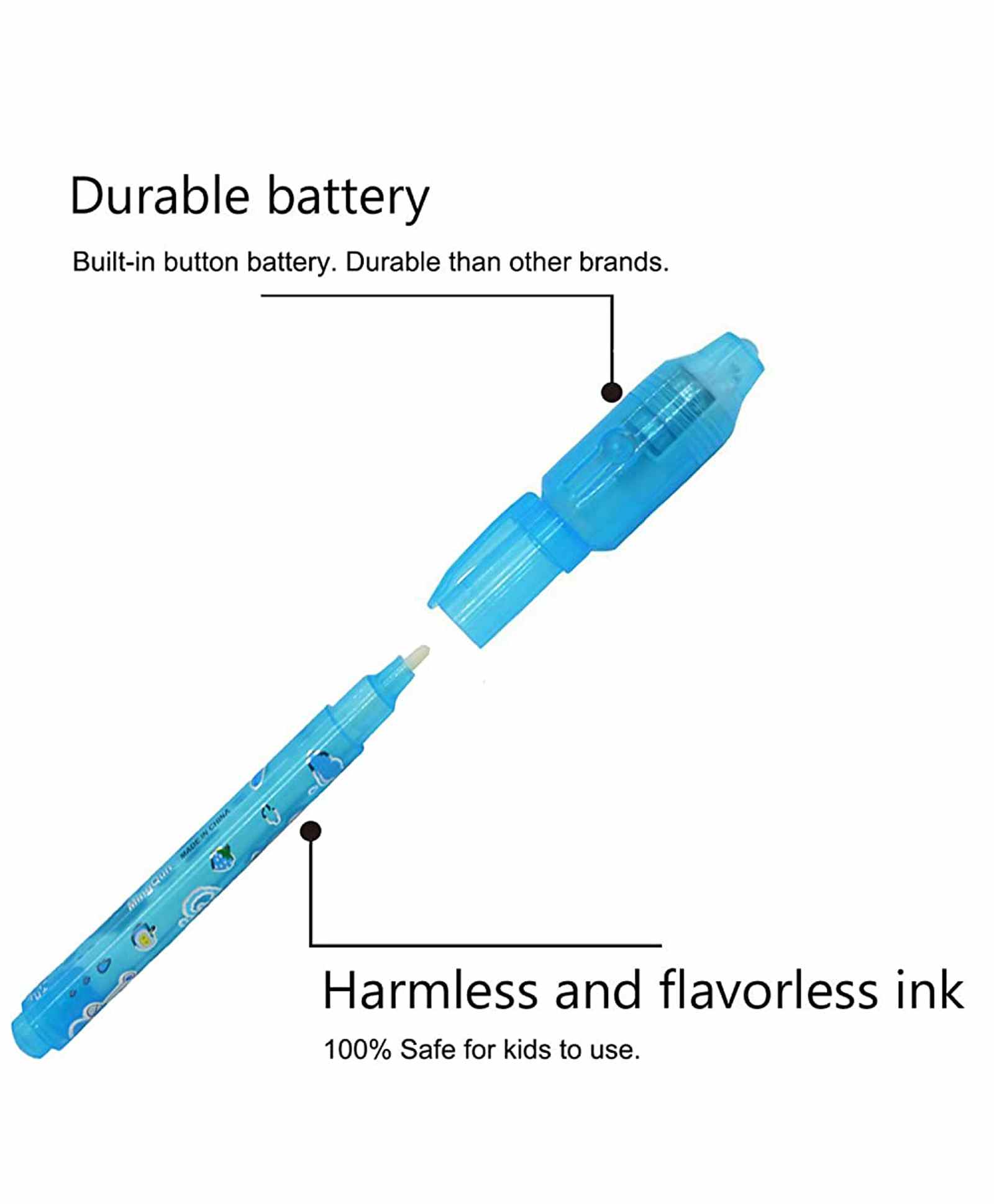 Unique Invisible Magic Ink Pen With UV Light