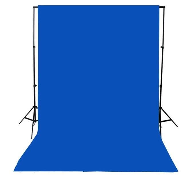 Photomax Single Holder Umbrella Lighting Kit with Umbrella Studio Light with Backdrop Cloth Screen Photo Background Backdrop Stand Support System (Single Holder Kit + Blue Screen)