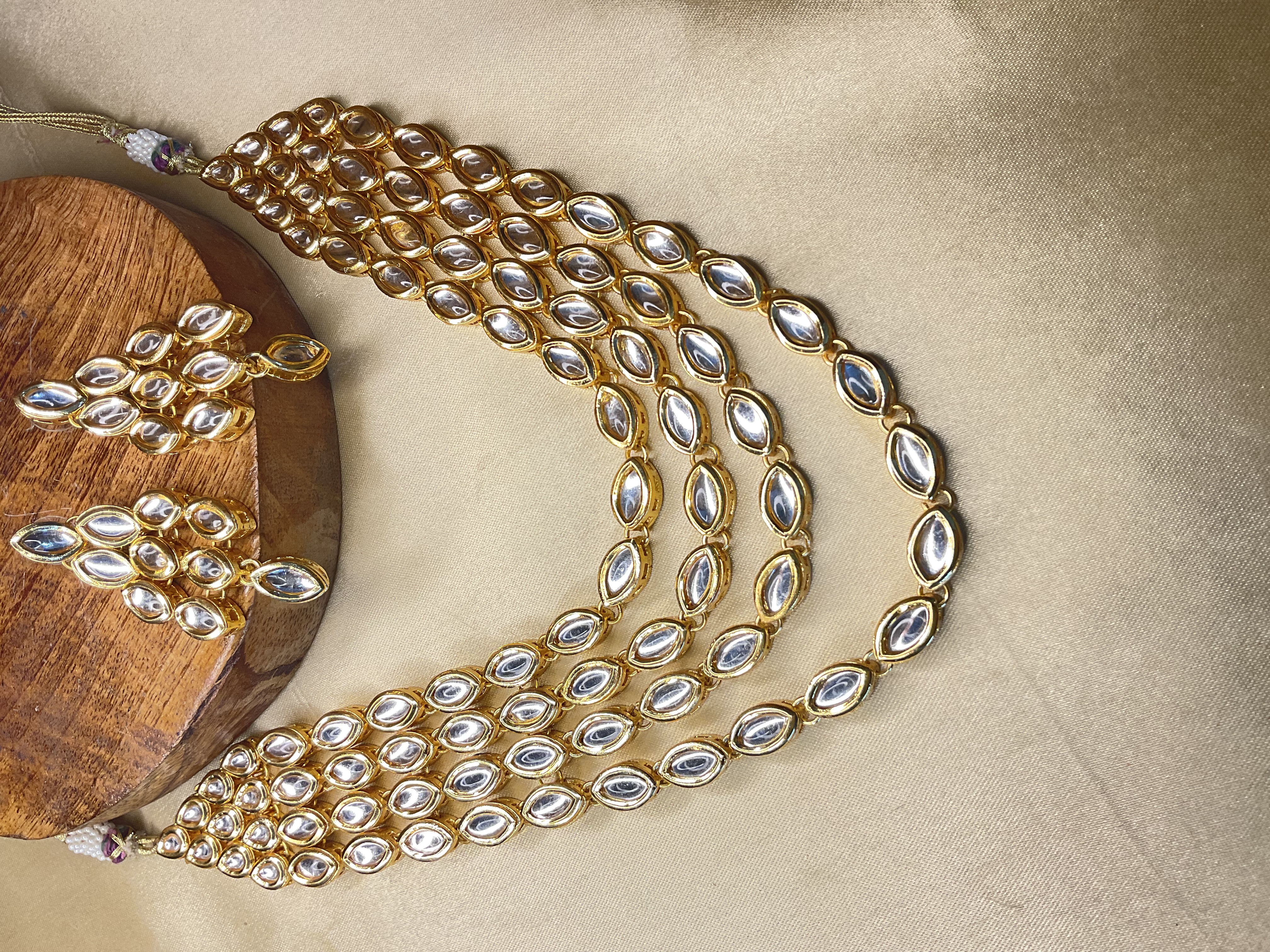 Zora kundan neckpiece - Silwatta-the jewellery box