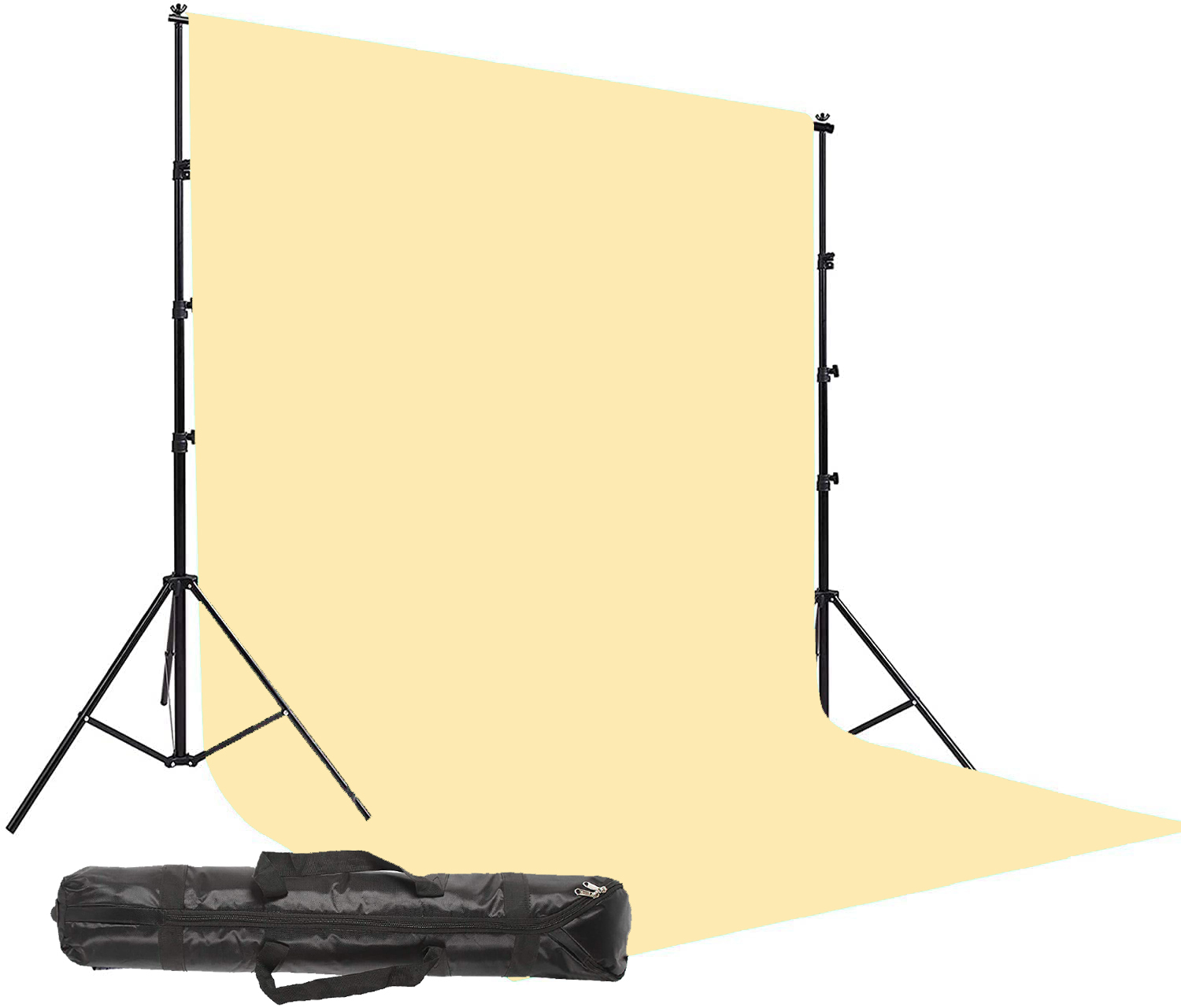PHOTOMAX Skin Colour Screen Background for Photography with Stand Backdrop Support Kit Foldable with Bag and Curtain Cloth (Stand Kit + Skin Colour)