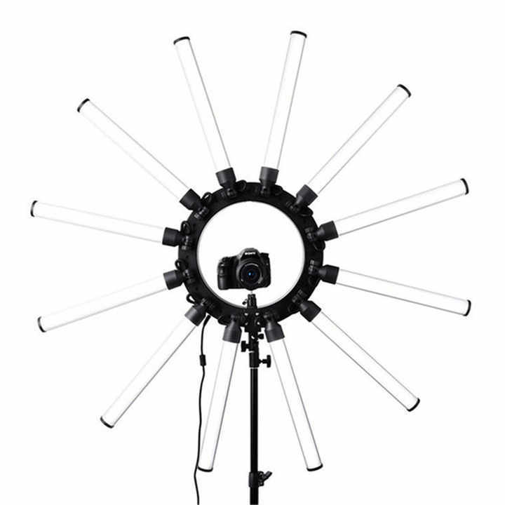 PHOTOMAX 12 ARM Professional LED Star Ring Light Photo & Video, 12 Arms Star Lamp LED Photographic Video Ring Light for Makeup Artist, Salon, and Parlour Lighting