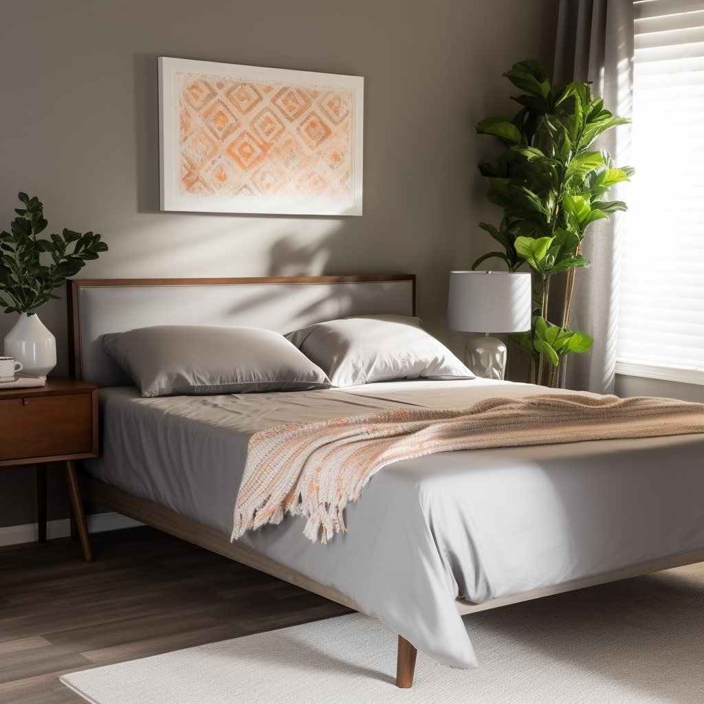 Flat Sheet Satin Bed Cover Grey Bedsheet