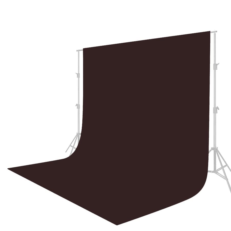 PHOTOMAX Dark Brown Screen for Background for Photography Without Stand Backdrop Support Kit (ONLY Cloth, Dark Brown Cloth)
