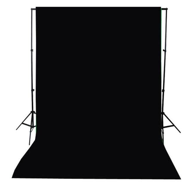 PHOTOMAX Black Screen for Background for Photography Without Stand Backdrop Support Kit (ONLY Cloth, Black Cloth)
