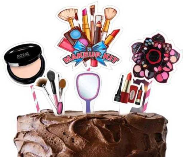 GXSOVSO Makeup Happy Birthday Cake Topper, Spa Themed India | Ubuy