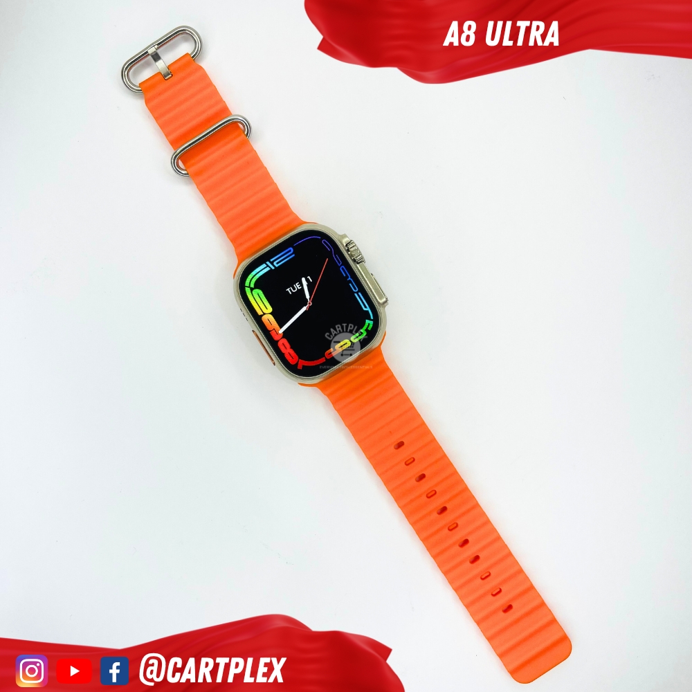 A8 ULTRA PRO SMARTWATCH WITH 7 STRAP