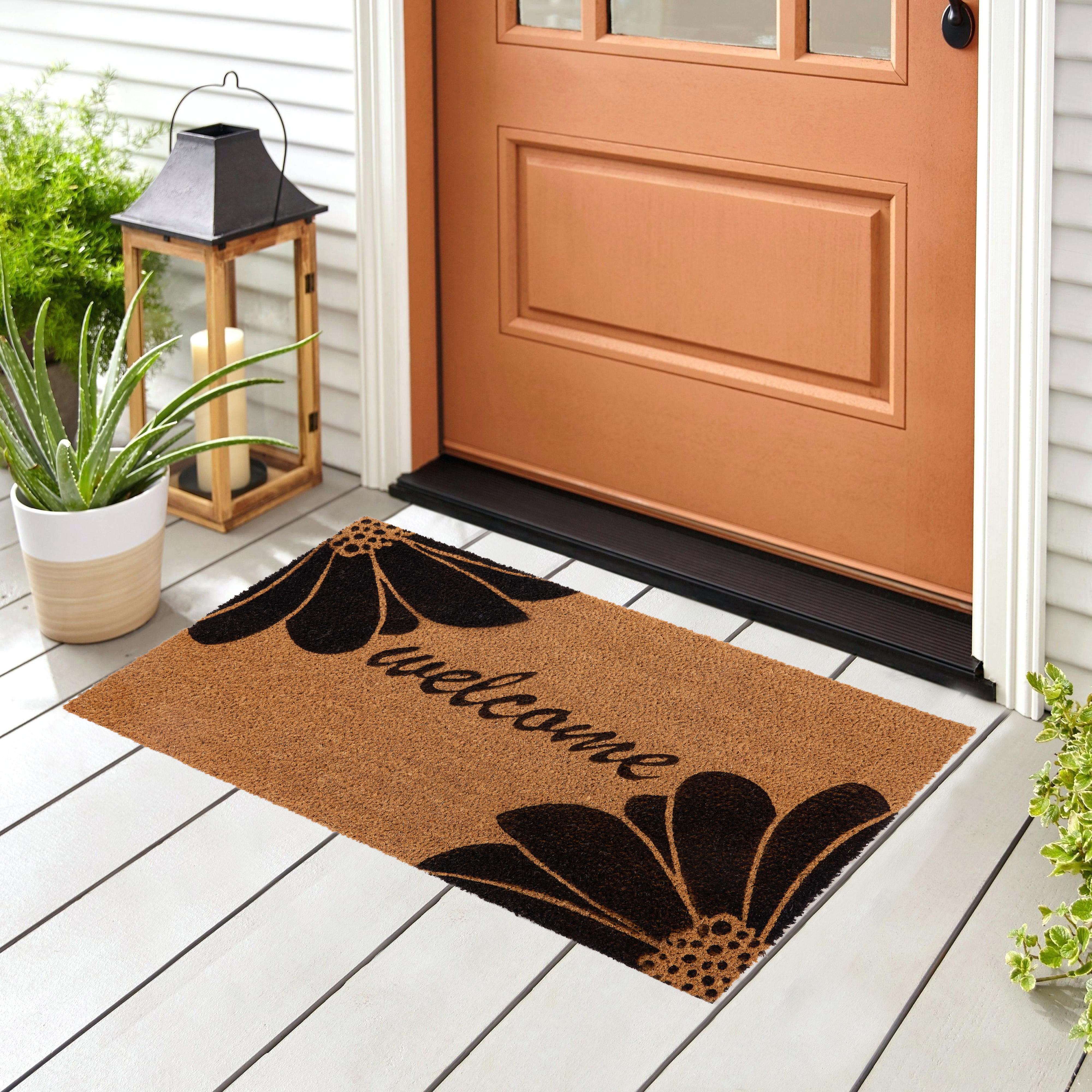 Superio Victorian Gate Coir Welcome Doormat - Natural