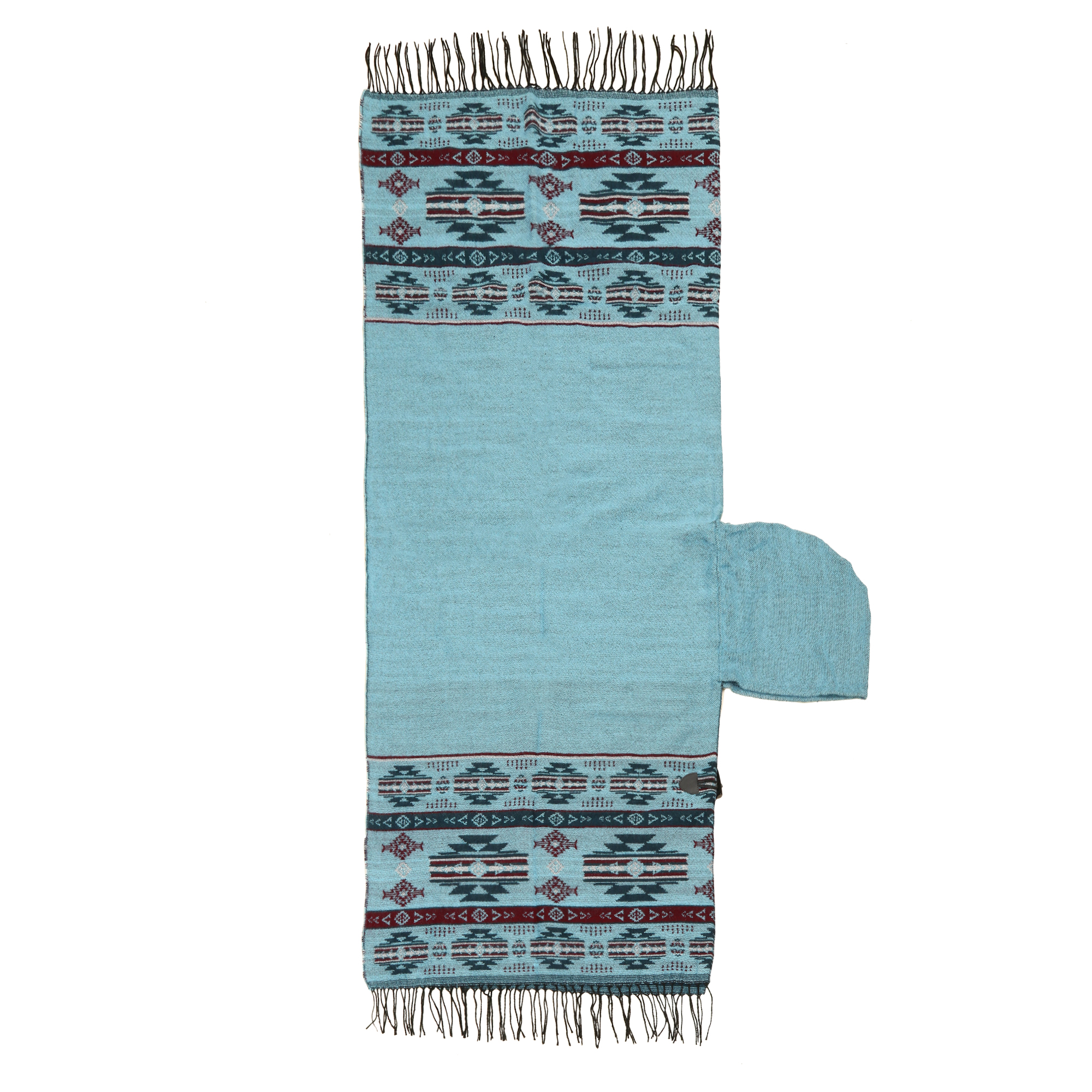 Poncho☆ NU Trendz 16112 Designs Woven Poncho without Hood - SantaFe