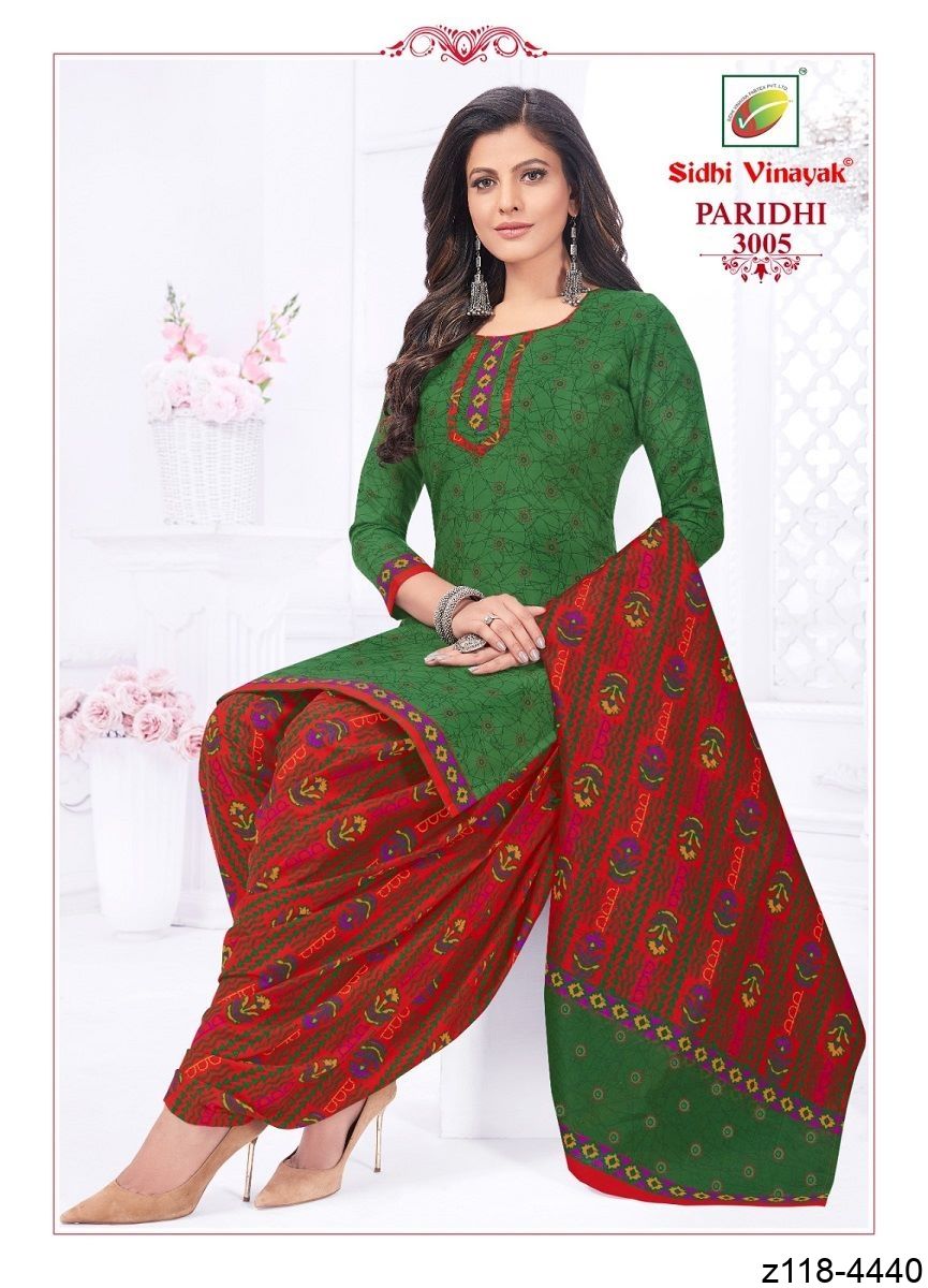 Heer 8823 Nura Green Semi Stitched Cotton Salwar Suit